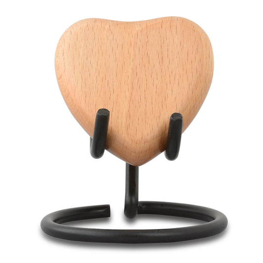 Light Wood Heart Keepsake