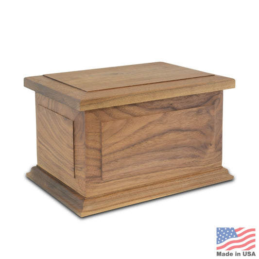 Shasta Walnut Wood Urn
