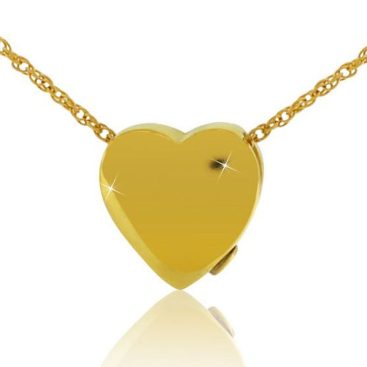 Gold Plated Steel Heart Keepsake