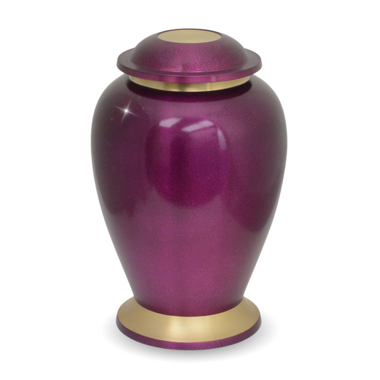 Gleaming Purple Urn
