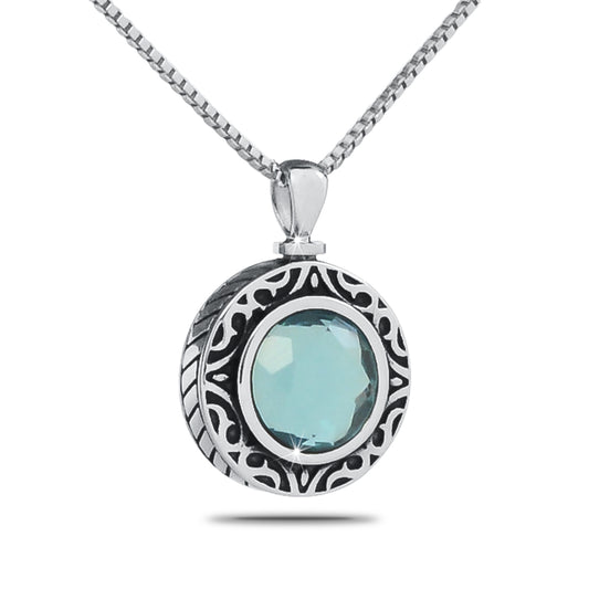 March Aquamarine Silver Keepsake