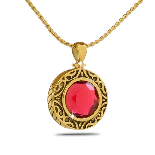 October Pink Gold Steel Keepsake