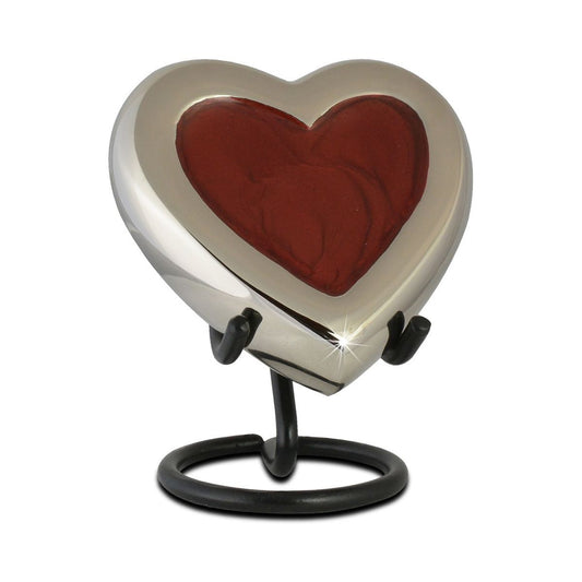 Loving Heart Red Brass Keepsake