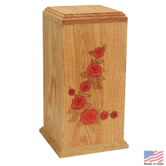 Blossom Embrace Oak Urn