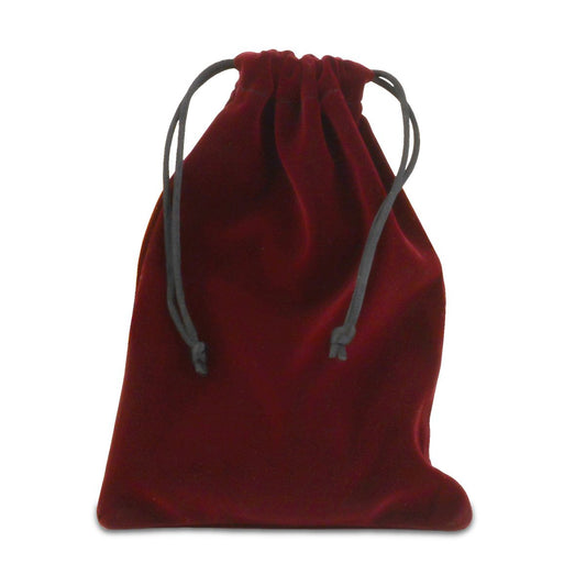 Velvet Burgundy Bag Urn 5" x 7"